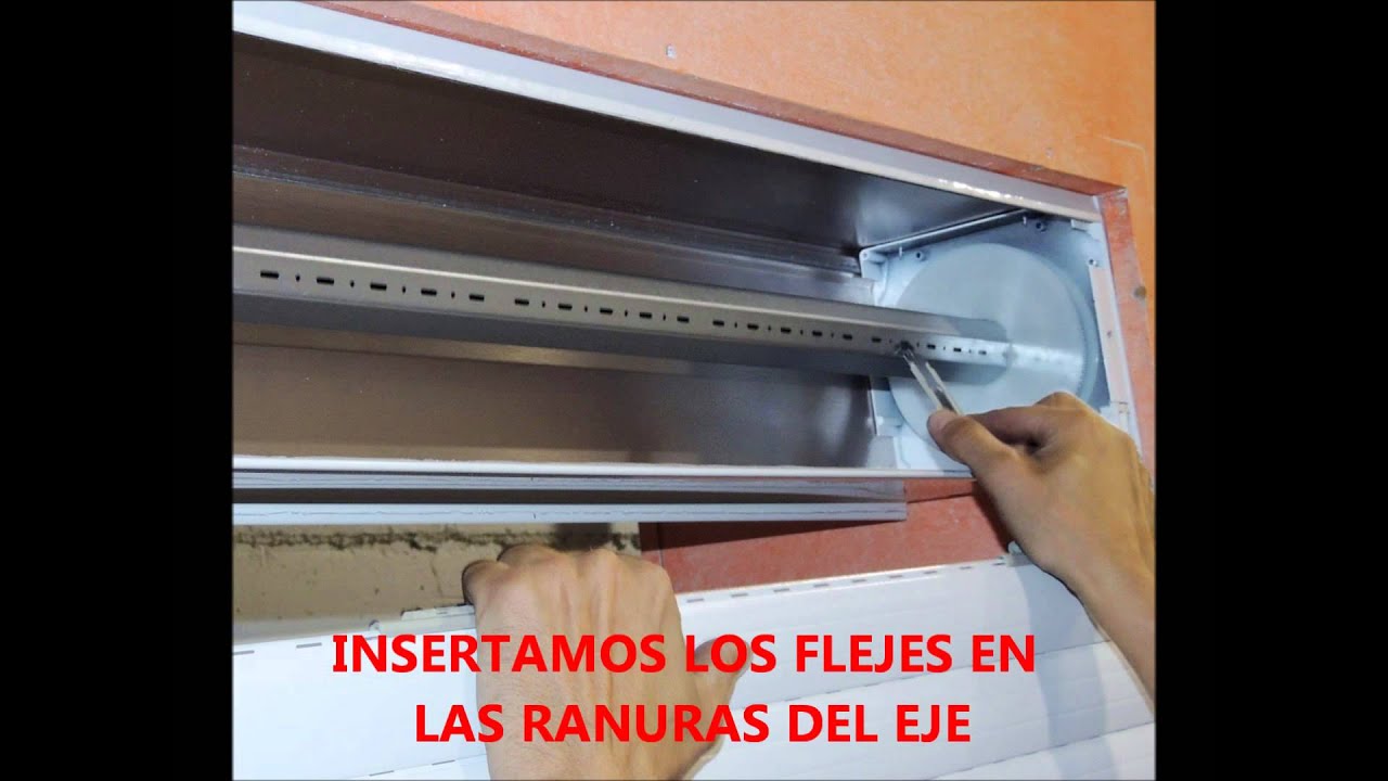 COMO MONTAR UN PERSIANA DE CAJON