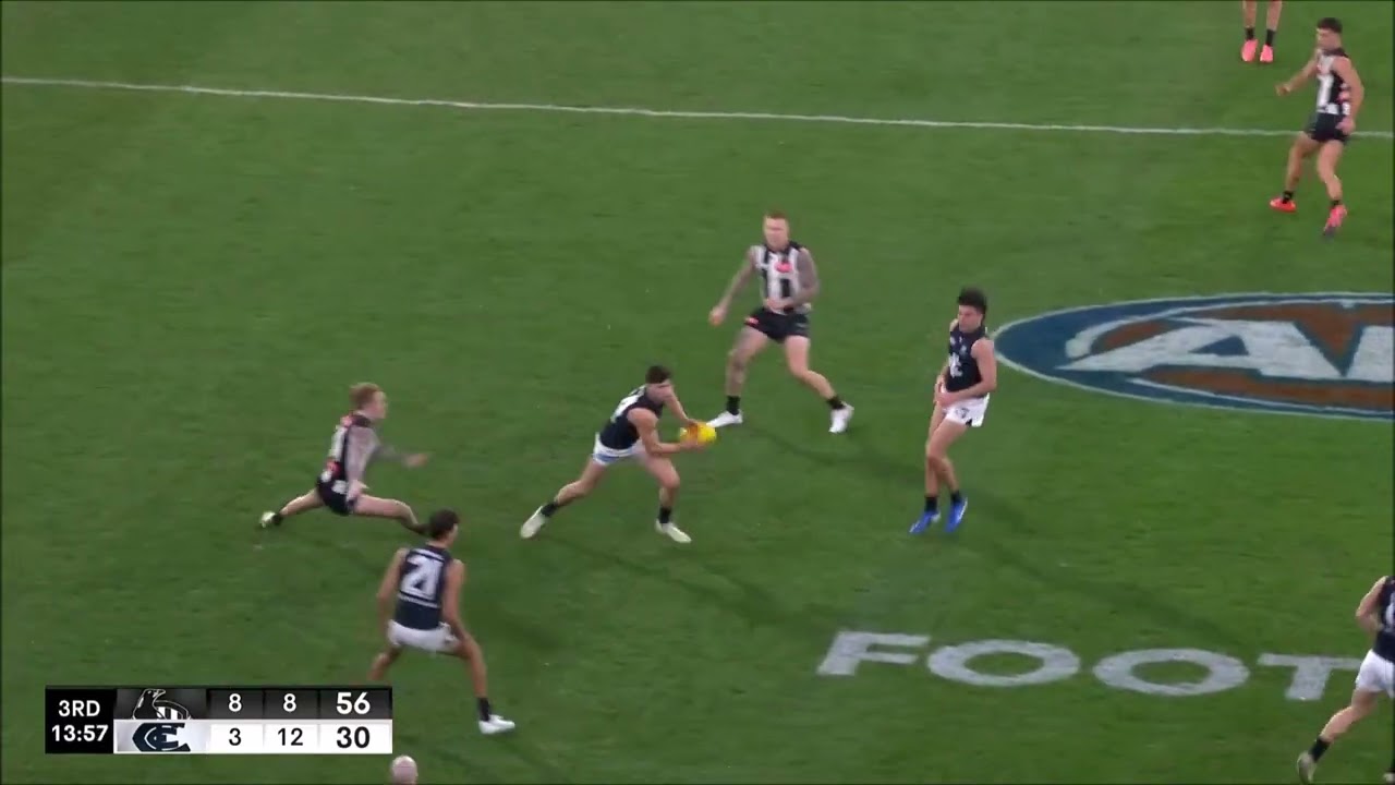 Nic Newman - AFL 2024 Round 21 Highlights - Carlton vs Collingwood