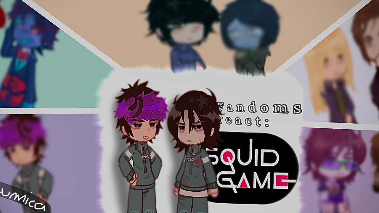 Fandoms react: Squid game || PUT IN 0.55/0.50 || 
