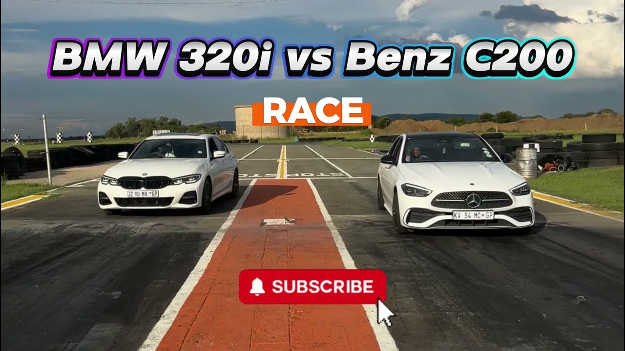 Дрэг-рейсинг на четверть мили! BMW 320i против Mercedes-Benz C200