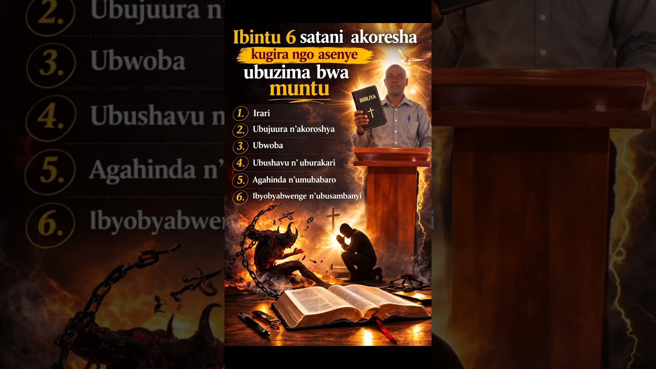 Ibintu 6 satani akoresha kugira ngo asenye ubuzima bwa muntu.
