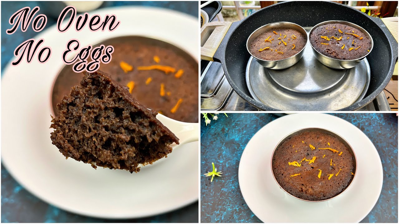 No Oven No Maida Eggs Ragi Orange🍊Mini Cake/Healthy Ragi Chocolate Cake Mug Cake #valentinesday 
