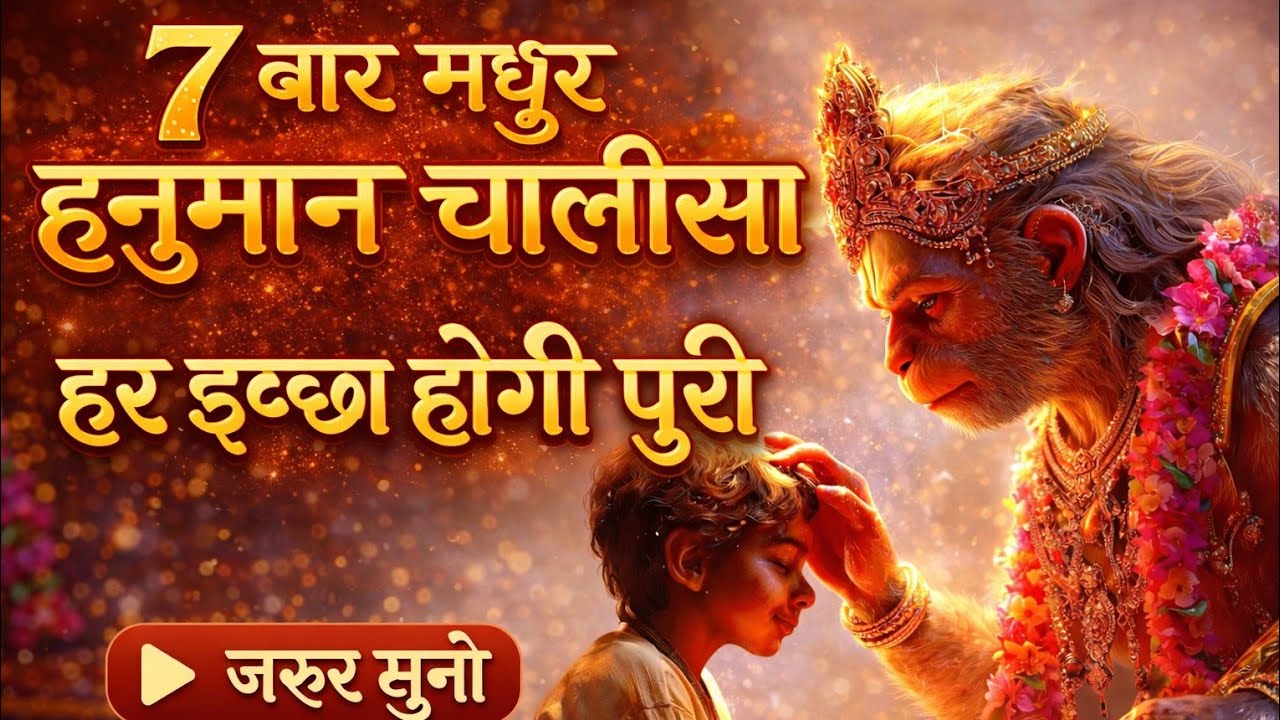 सिर्फ 7 बार सुनो हनुमान चालीसा खुद देखो!🔥 Hanuman Chalisa 7 Times | Guaranteed Success Mantra