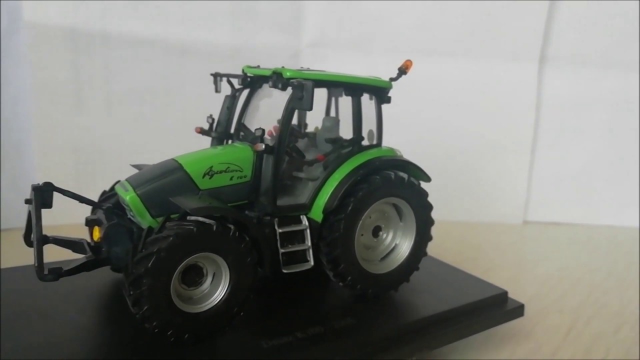 Unboxing Diecast Model Tractor Deutz Fahr AGROTRON K 100 by Hachette 1:43