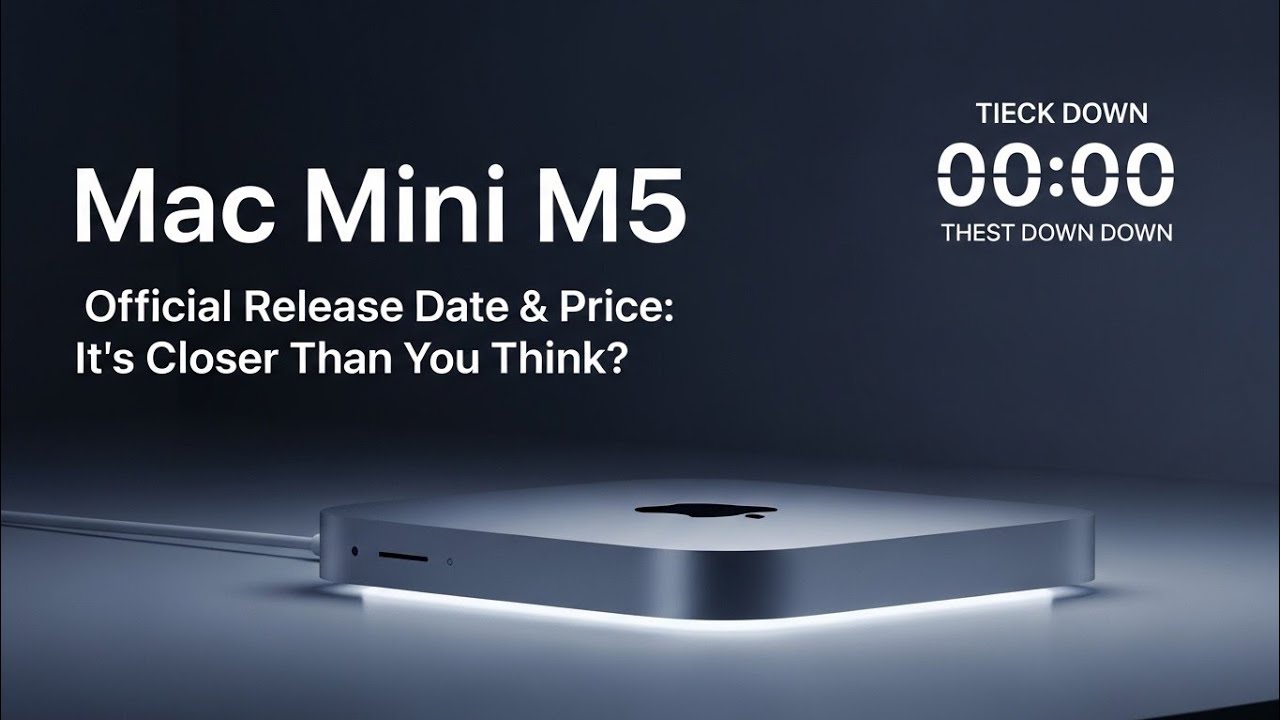 Mac Mini M5 Official Release Date & Price: It's Closer Than You Think?