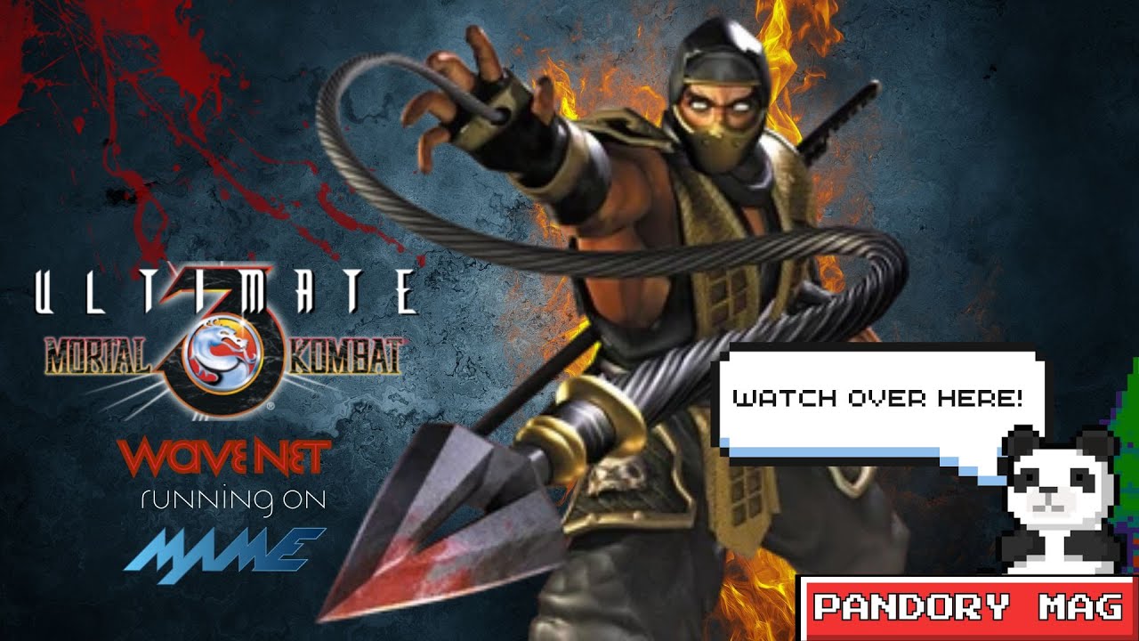 Ultimate Mortal Kombat 3 Wavenet Edition running on MAME 