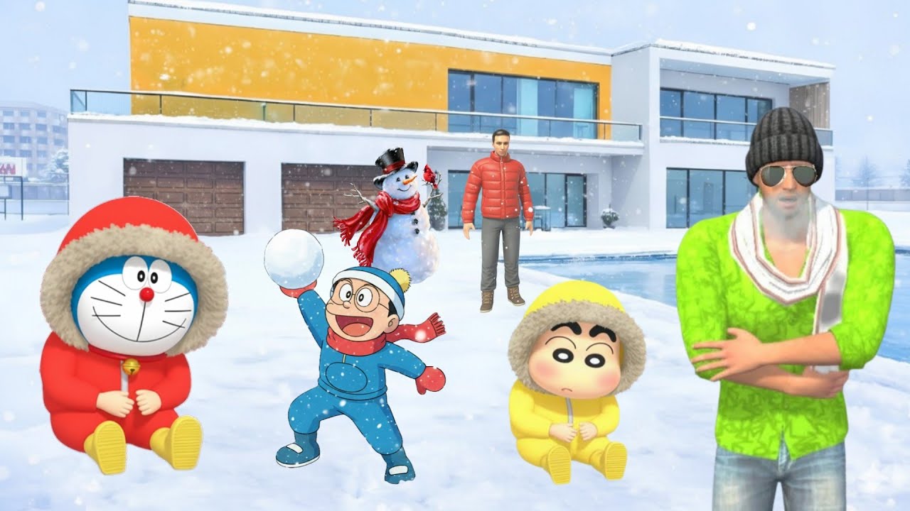 Jack Ki City Me SnowFall❄️🥶Jack Aur Shinchan Ne liye Maza | Indian Theft Auto Simulator 