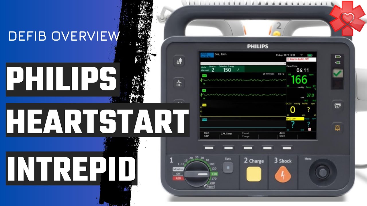 Philips HeartStart Intrepid: проверка работоспособности, дефибрилляция, кардиоверсия и TCP