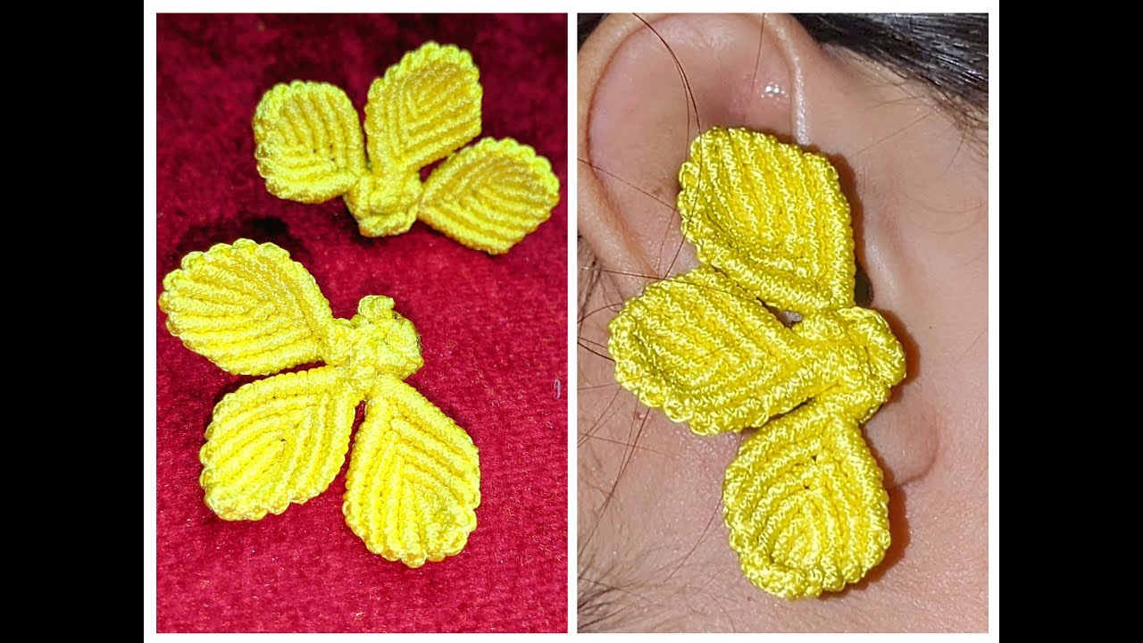 Boho Blossom Macrame Petal Earrings