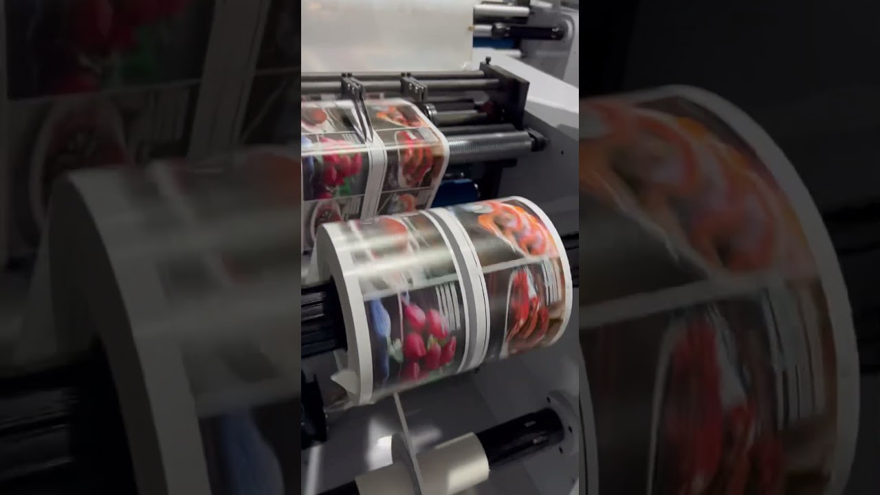 DK520 Label /Plastic Film Slitting Rewinding Machine with Razor Knives for min.9mm width
