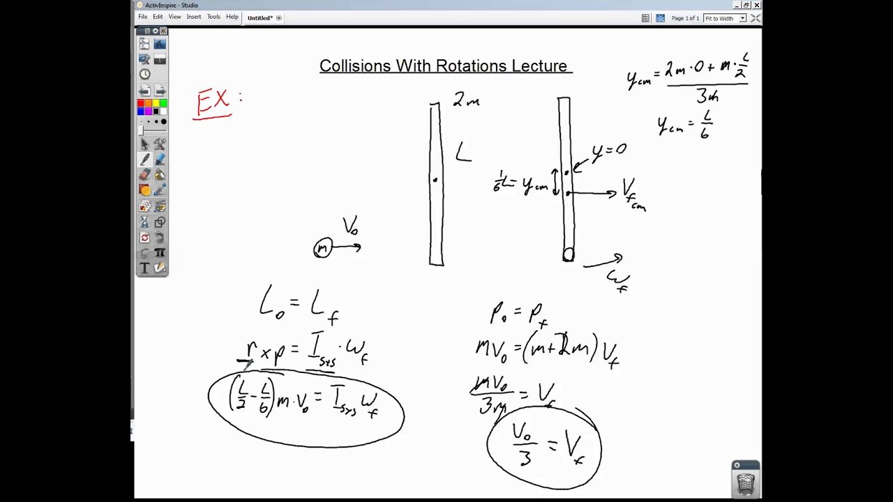 Collisions with Rotation Lecture Video