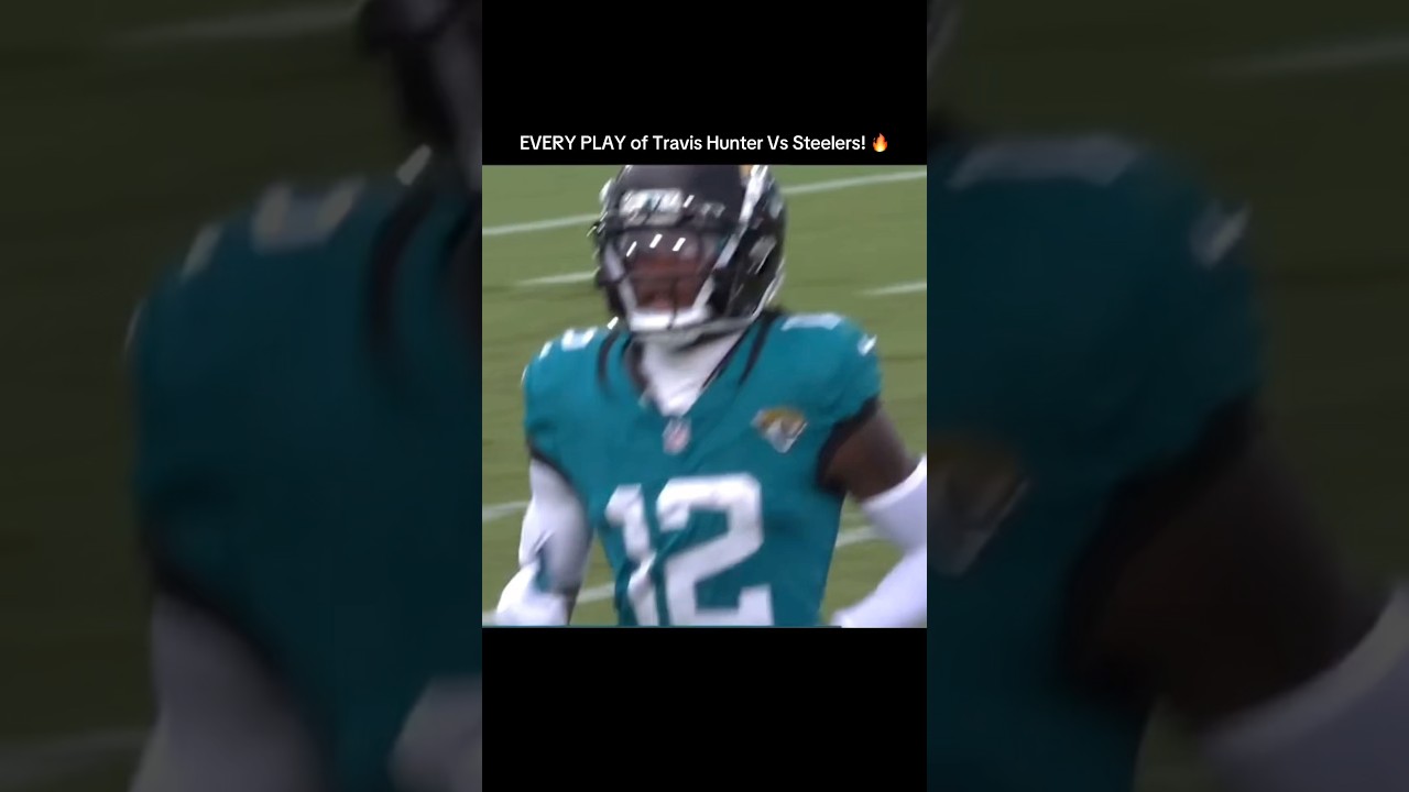 EVERY PLAY from Travis Hunter&rsquo;s NFL Debut 🔥 Jaguars Vs Steelers 2025 highlights