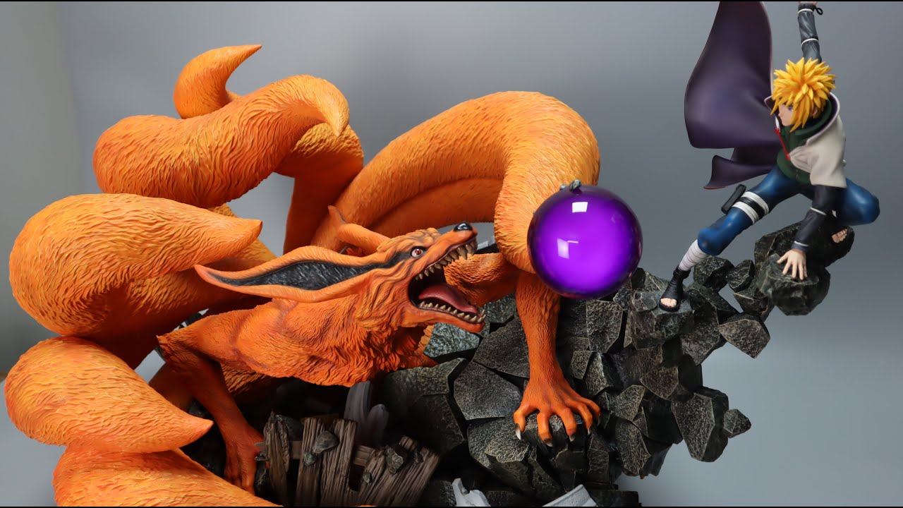 HEX Collectibles 火影忍者NARUTO 波风水门Namikaze Minato VS 九尾Kurama1/8雕像