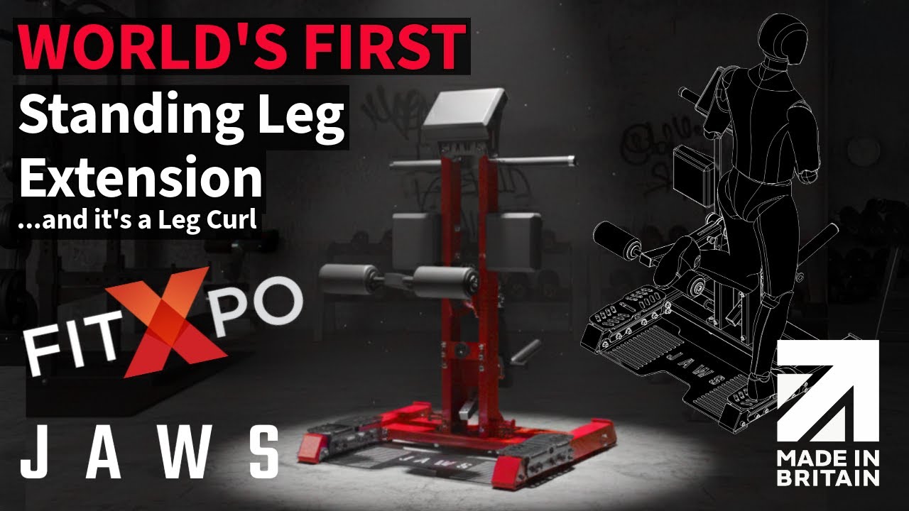 World-First: JAWS Legacy Standing Leg Extension & Curl | Prototype Test at Fit Xpo 2025
