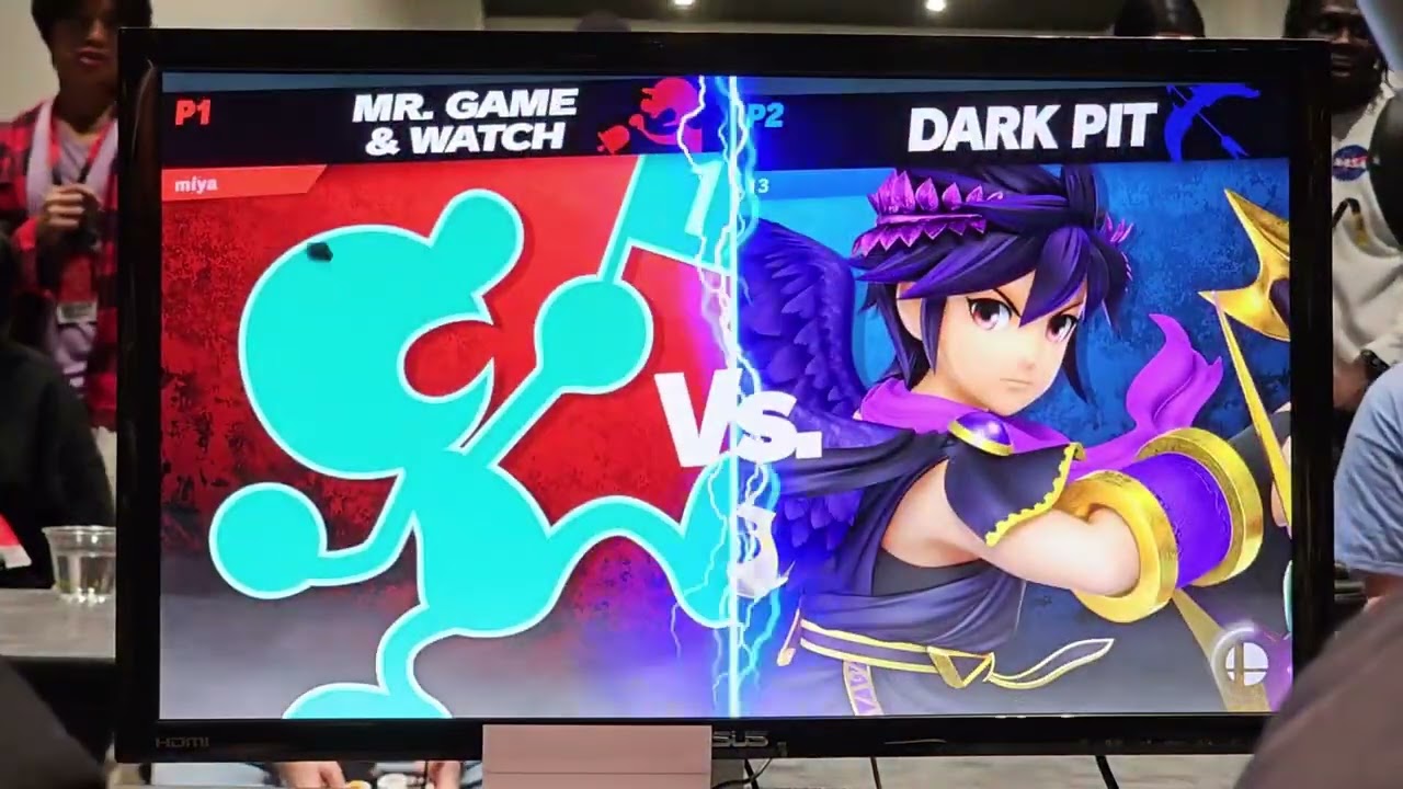 Miya (Mr. Game and Watch) vs Zackray ( Dark Pit) - Genesis X Losers Top 64 | 17 Feb 24'