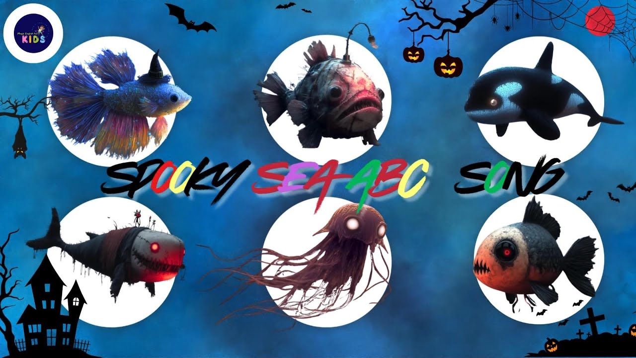 Spooky Sea ABC Song 31TH0825 🦑 | Sea Animals from A to Z Adventure!🦑 | Phonic Song | #abcdsong