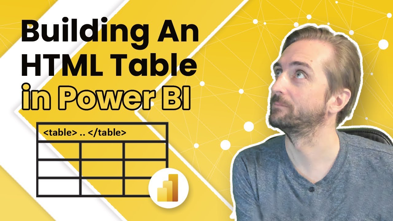 Building an HTML table in Power BI 👍 - Learning the basics