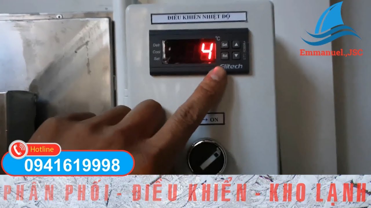 Hướng dẫn cài đặt điều khiển nhiệt độ kho lạnh Elitech STC 8080A