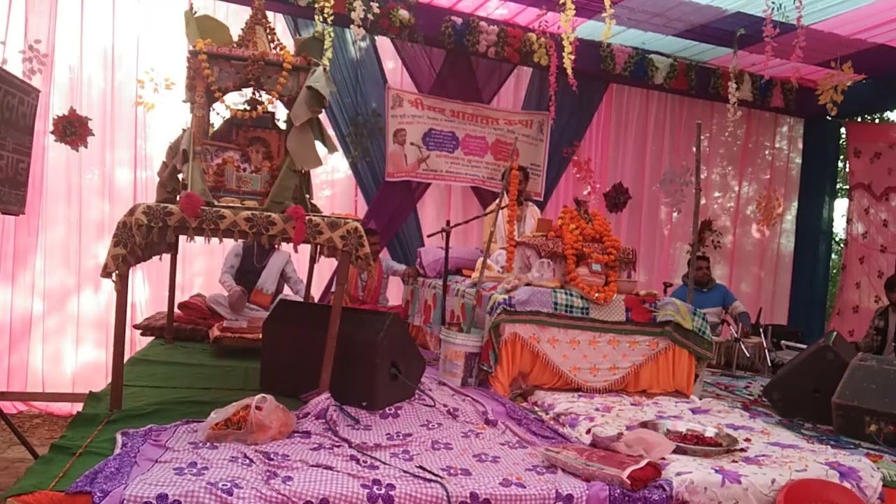 वीर तेजाजी महाराज जी राम मंदिर श्रीमद् भागवतकथा विजयपुर जिला चित्तौड़गढ़ दशरथ जी