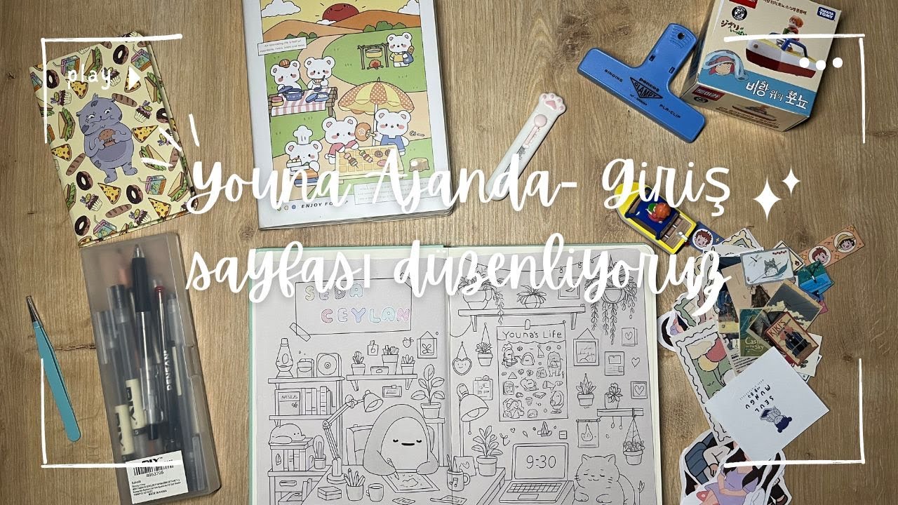 Youna Ajanda- Giriş sayfası d&uuml;zenliyoruz @EcmelSoylu