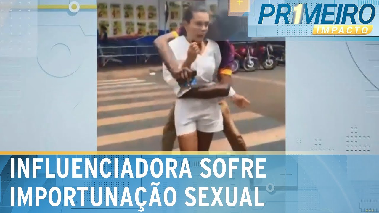 Influenciadora é vítima de importunação sexual em Goiás | Primeiro Impacto (28/02/24)