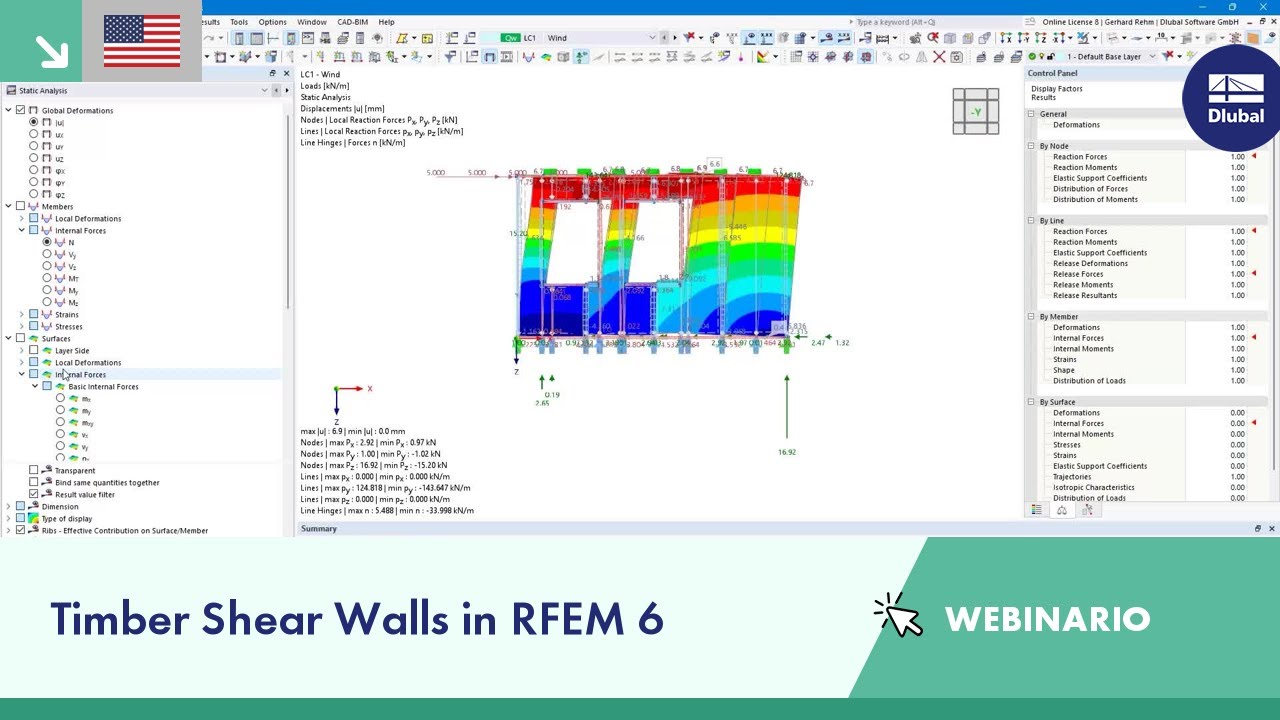 [EN] Webinario | Diseño de muros de cortante de madera en RFEM 6