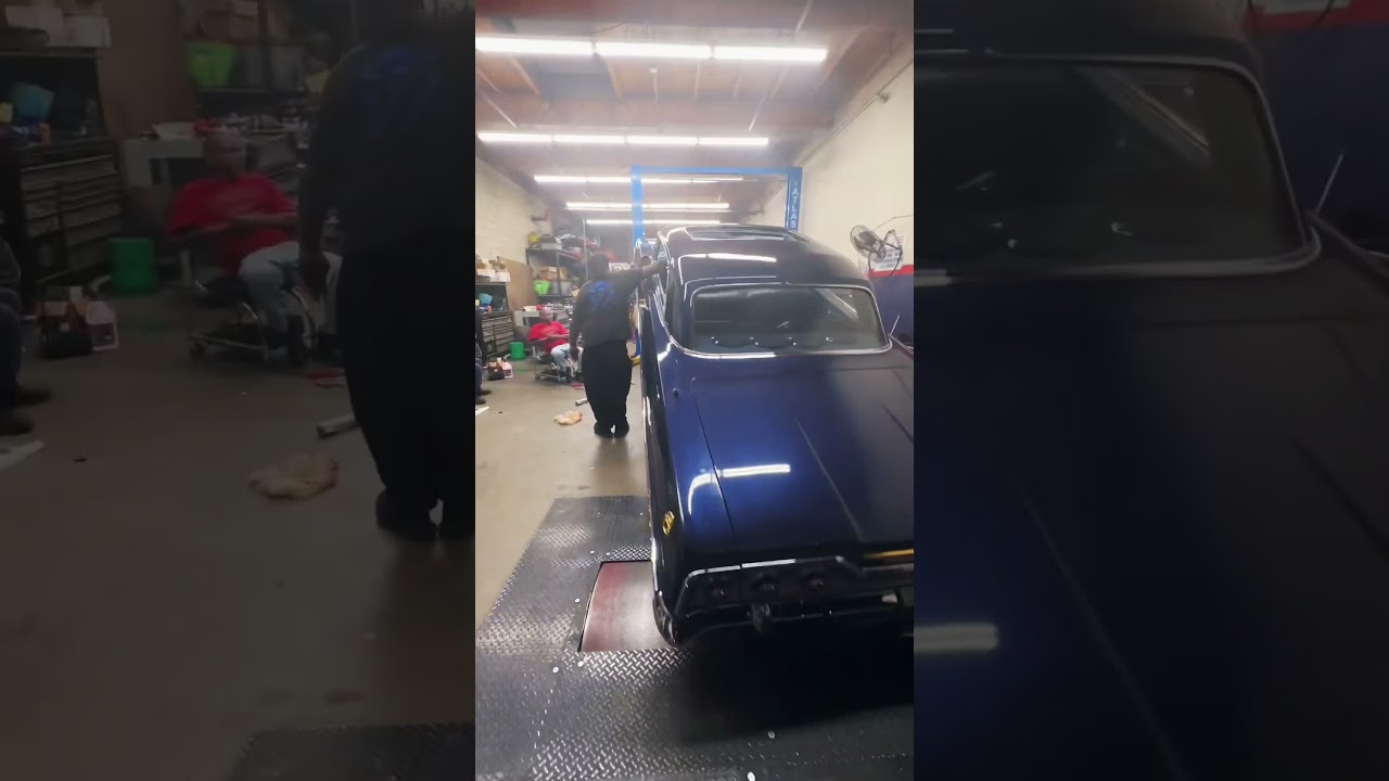 LS swap 63 impala hitting switches on dyno #LS #lowrider #impala #hopping #reels #shorts #supercar