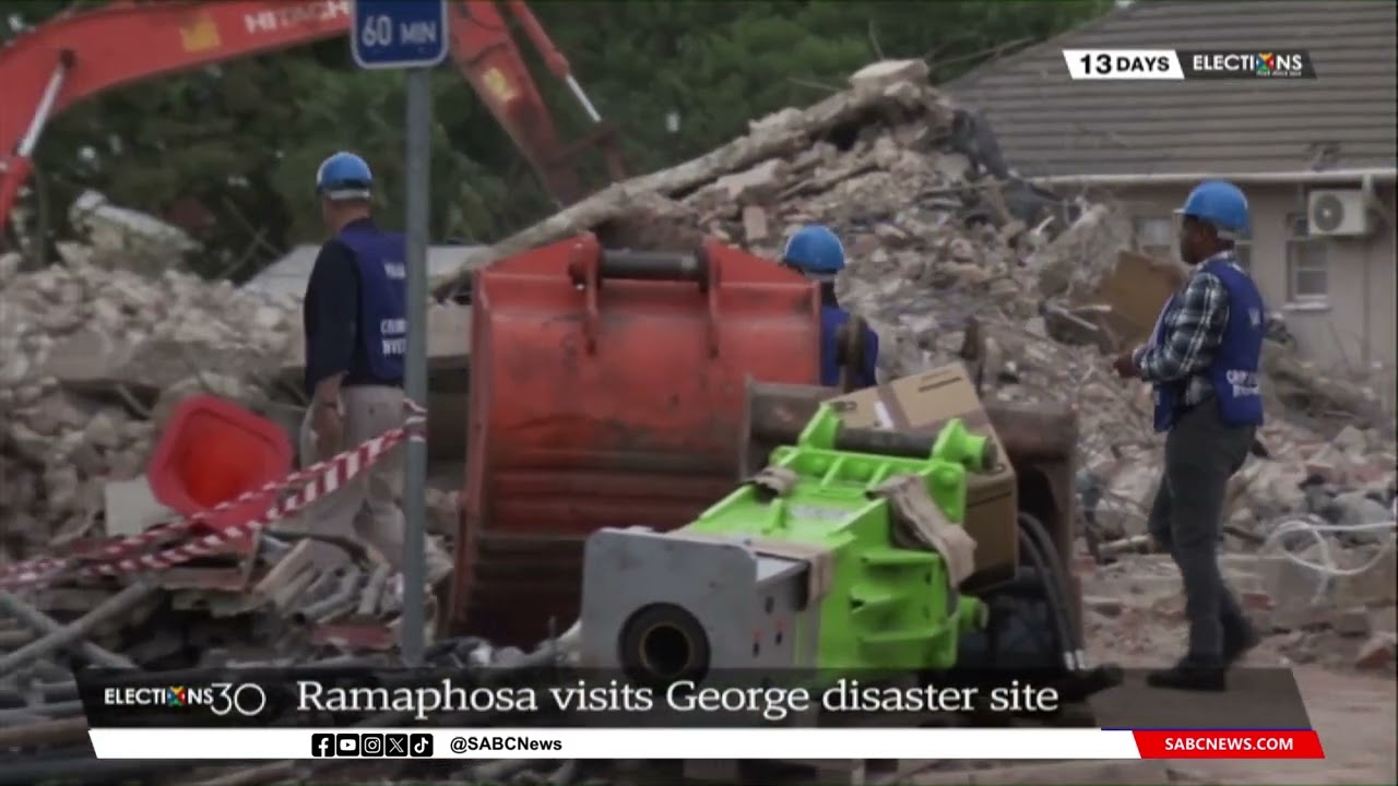 George Building Collapse | President Ramaphosa visits George disaster site