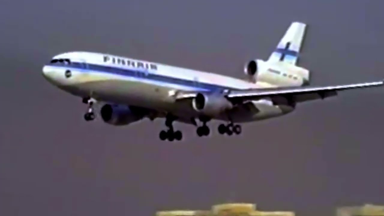 Finnair Douglas DC10--30 arrives at Los Angeles International Airport