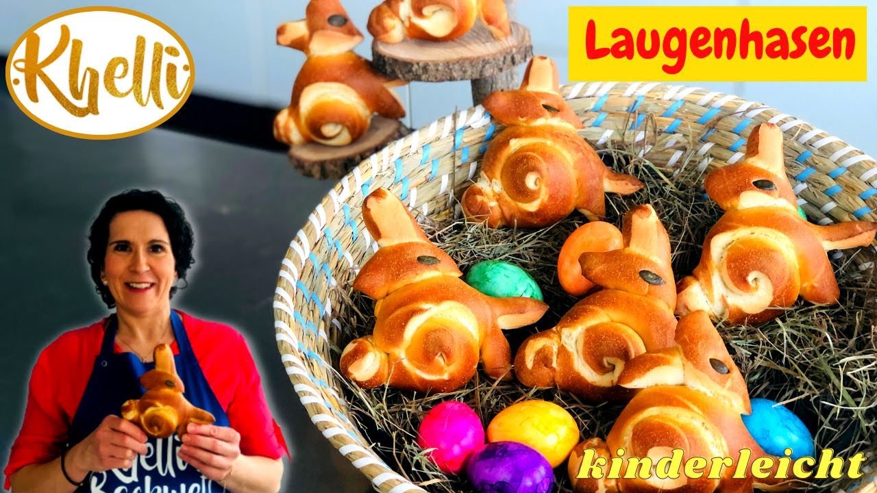 Laugenhasen /Osterhasen aus Laugenstangen/kinderleicht/ NUR 1 ZUTAT/schnell und einfach