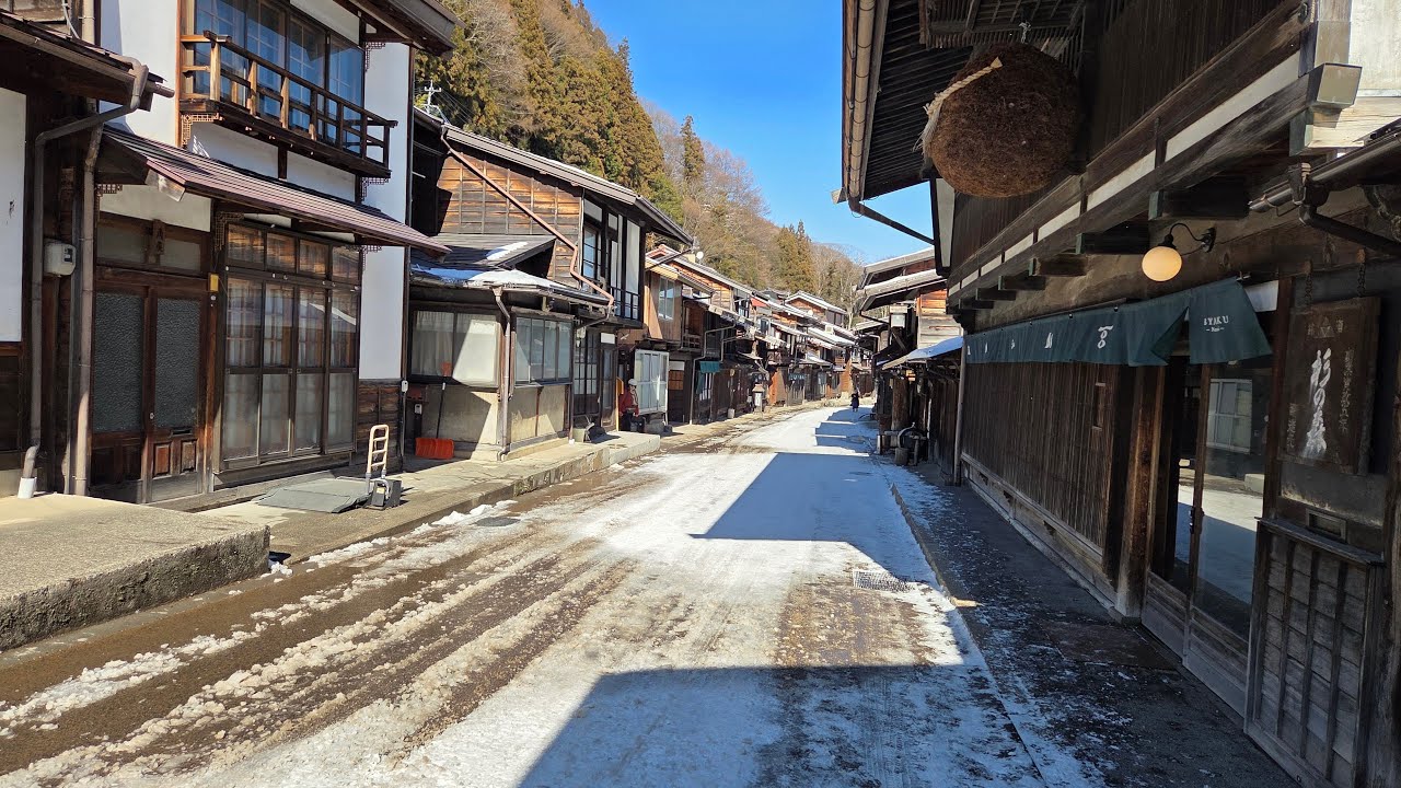 冬の奈良井宿を散歩！