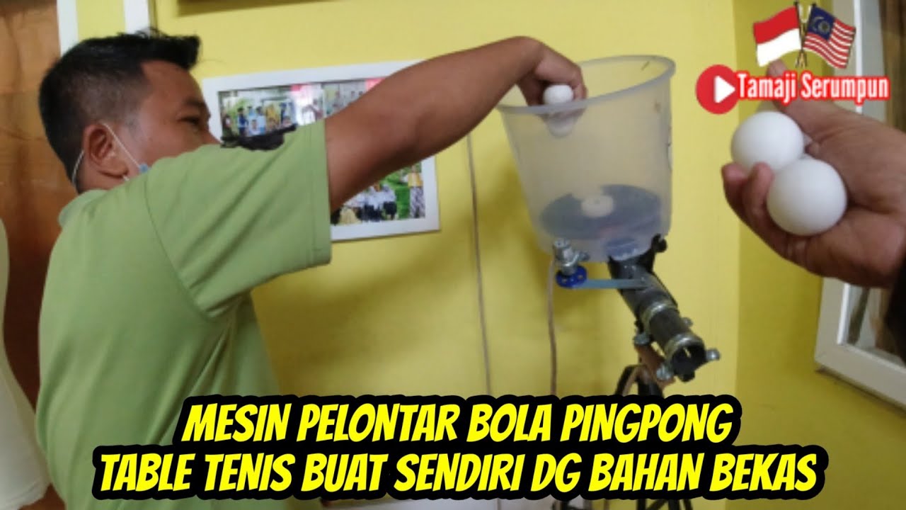 Review Mesin Murah❗Pelontar Bola Pingpong buatan sendiri/Training Robot Table Tenis