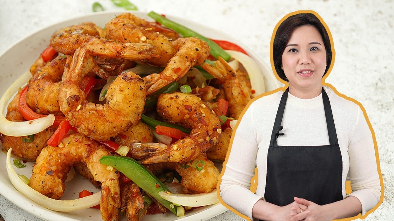 The best crispy Salt & Pepper Prawns