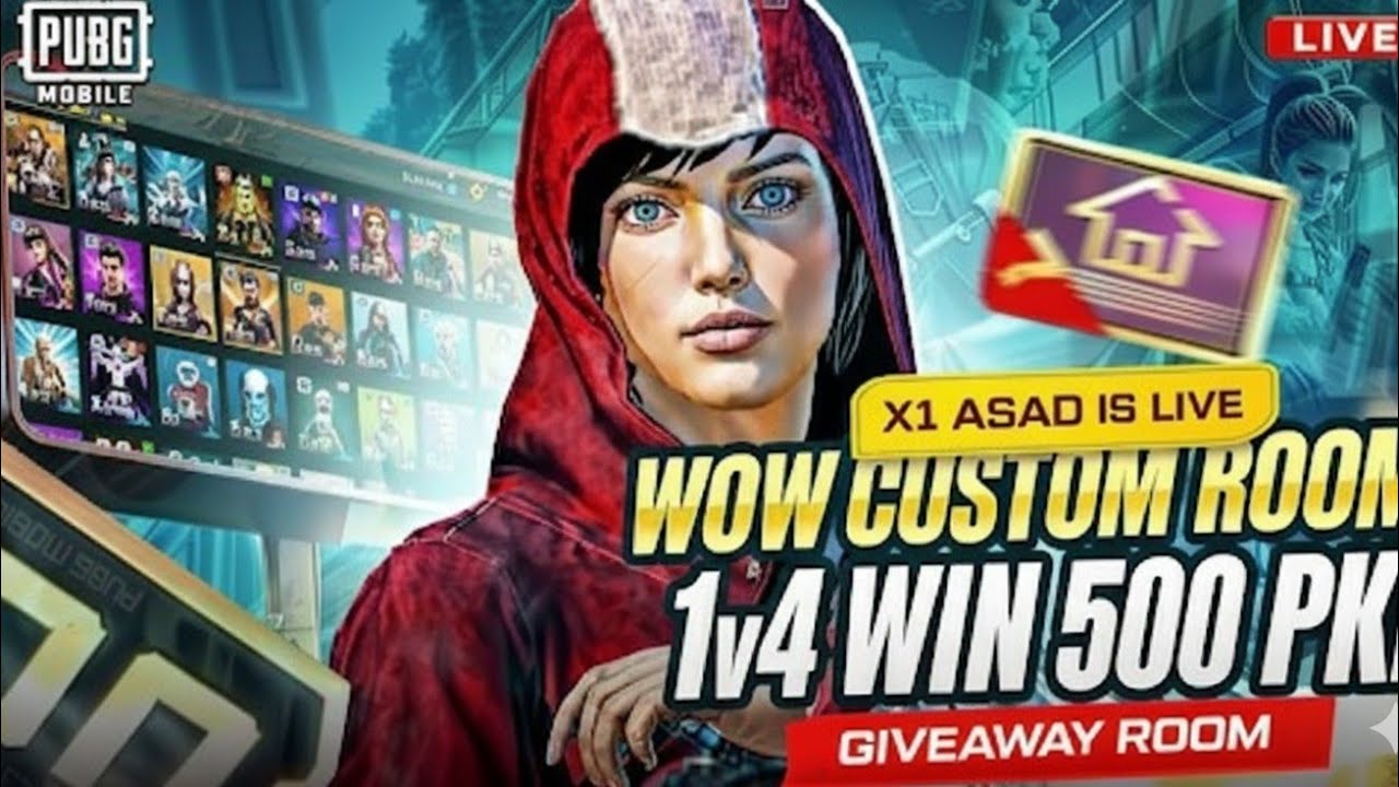 🔥 **PUBG + WOW CUSTOM ROOMS! (Live) – JOIN & PLAY!**  #pubgmobile
