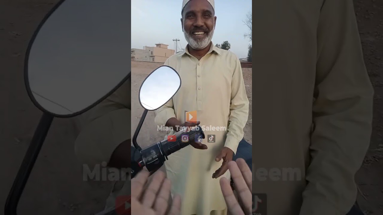 انکل جی کے موٹر سائیکل کی چین ٹوٹ گئی تھی 😥 انکو انکی منزل پر پہنچایا ۔آپ بھی اچھا کام کیجیے #help