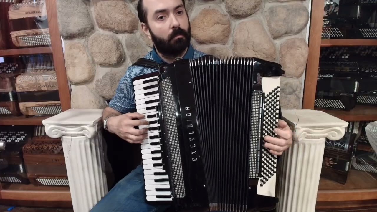 7500 - Black Excelsior AC Continental Piano Accordion Piano Accordion LMMH 41 120 $2999