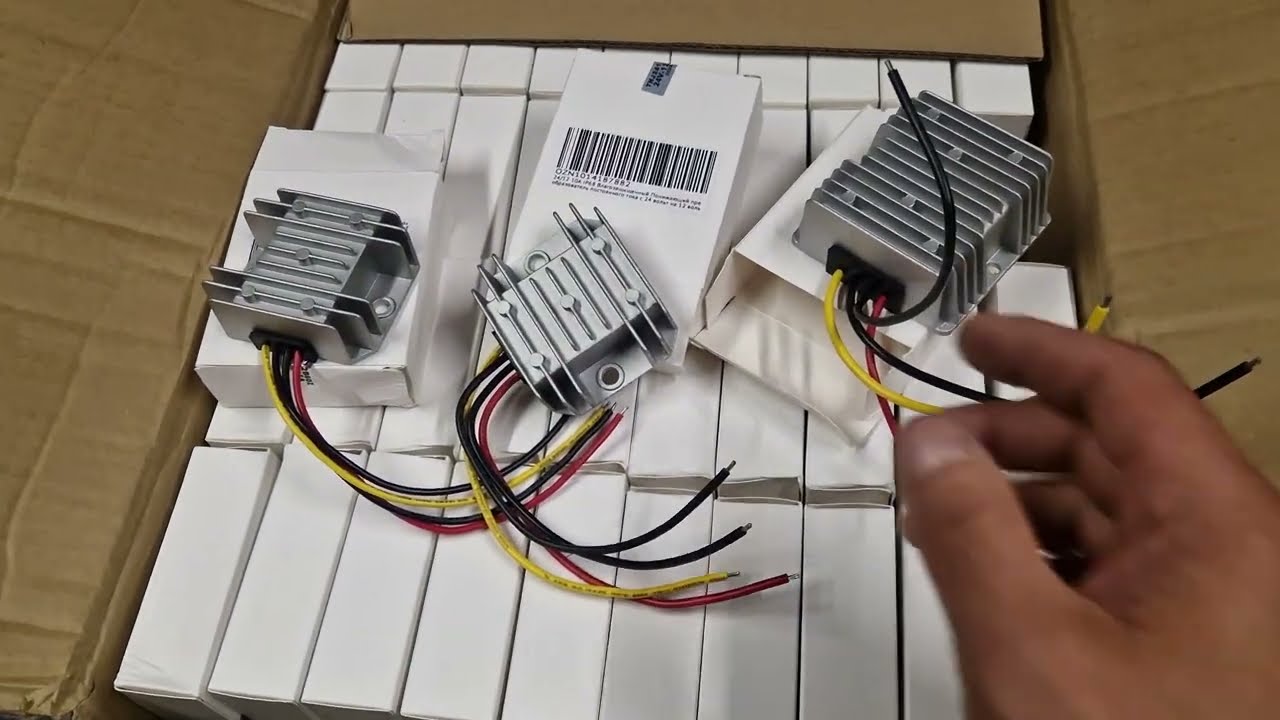 Преобразователь постоянного тока с 24 на 12 V, 60w (5А) а так же 10А и 20А, понижающий 24-12  IP68