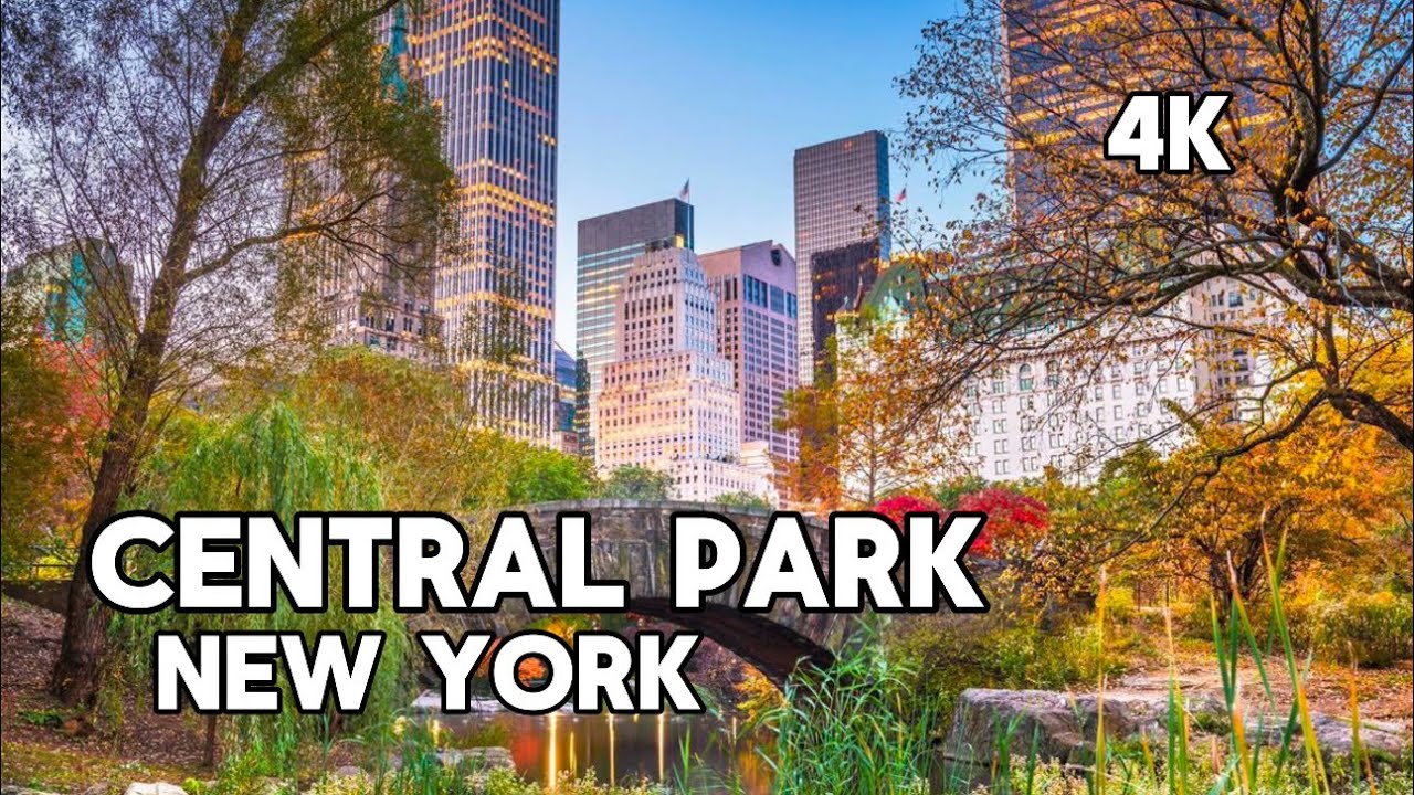 [4k] Central Park in Manhattan, New York City USA - Virtual Walking Tour & Travel Guide