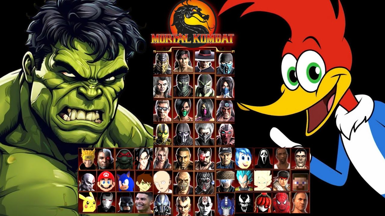 MORTAL KOMBAT 9 | HULK & WOODY WOODPECKER | EXPERT  TAG LADDER | GAMEPLAY (4K60FPS)
