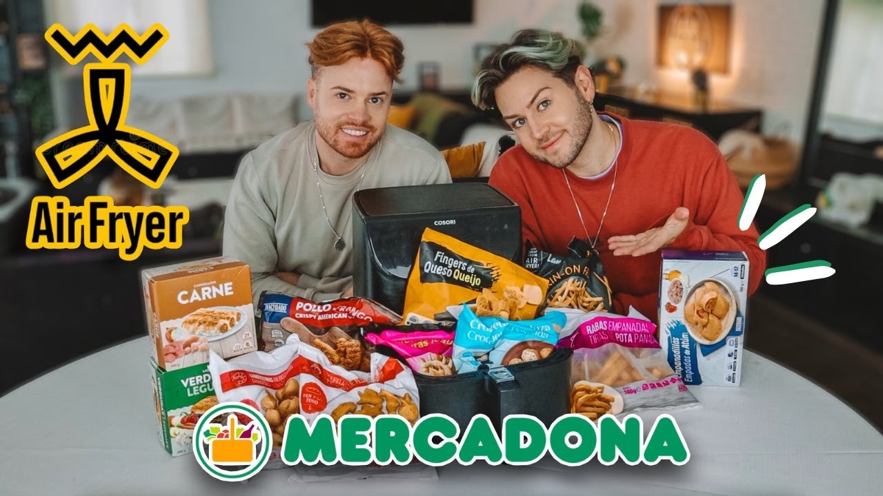 COMPRÁMOS TODA A COMIDA DE AIR FRYER DO MERCADONA!! 🛒