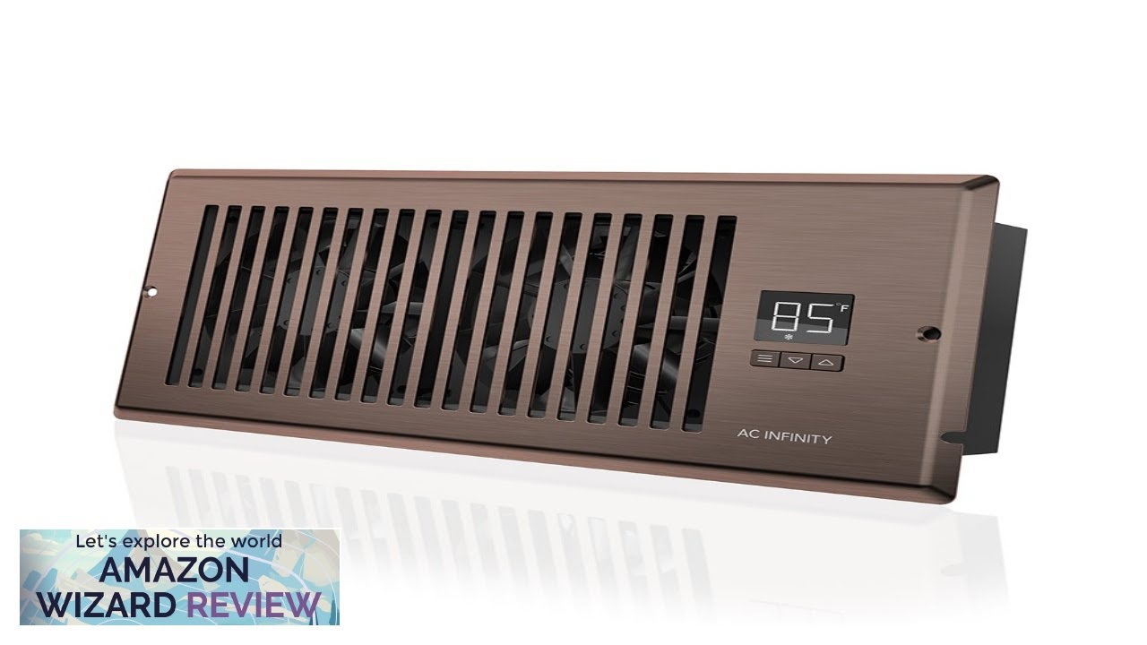 AC Infinity AIRTAP T4 Quiet Register Booster Fan with Thermostat 10-Speed Control Review