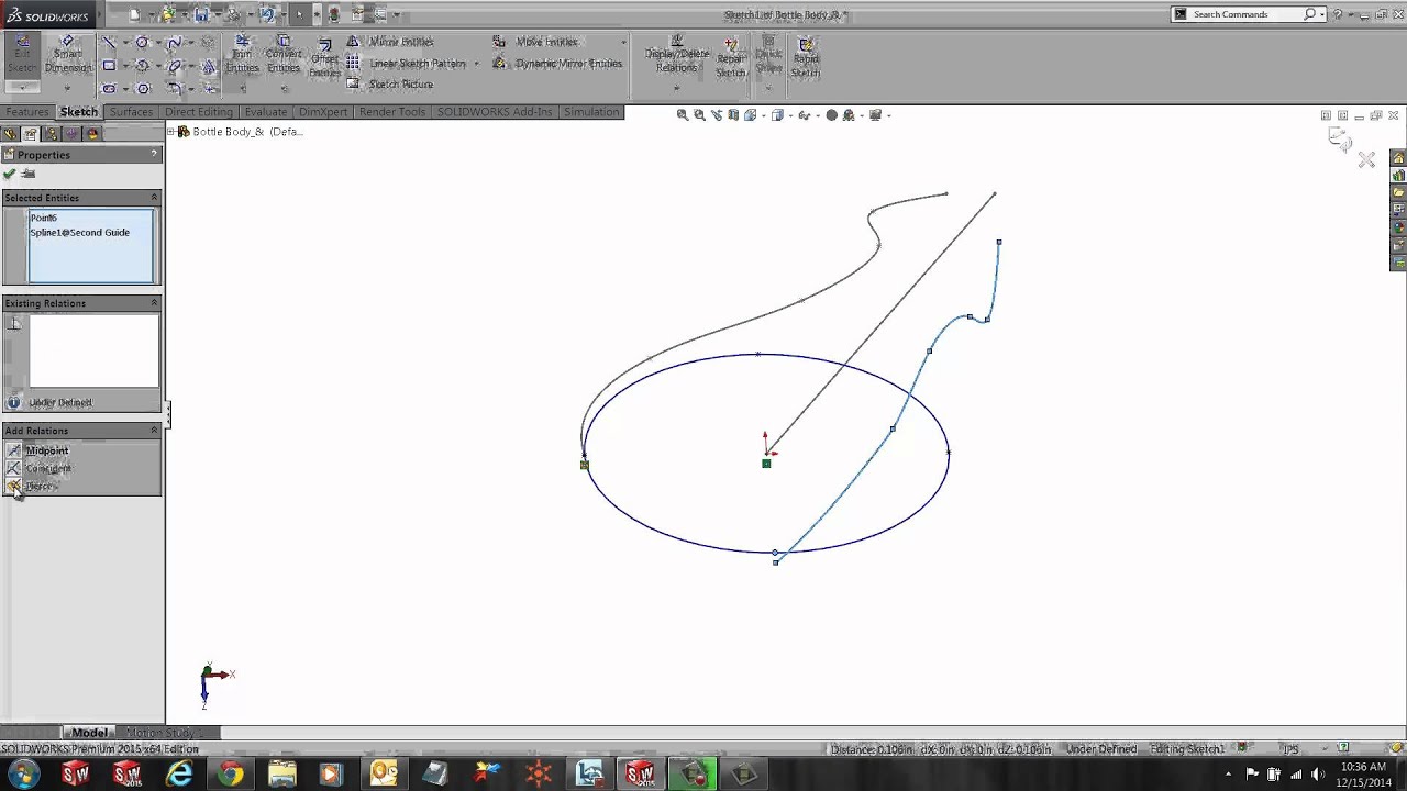 SOLIDWORKS - Pierce Relation