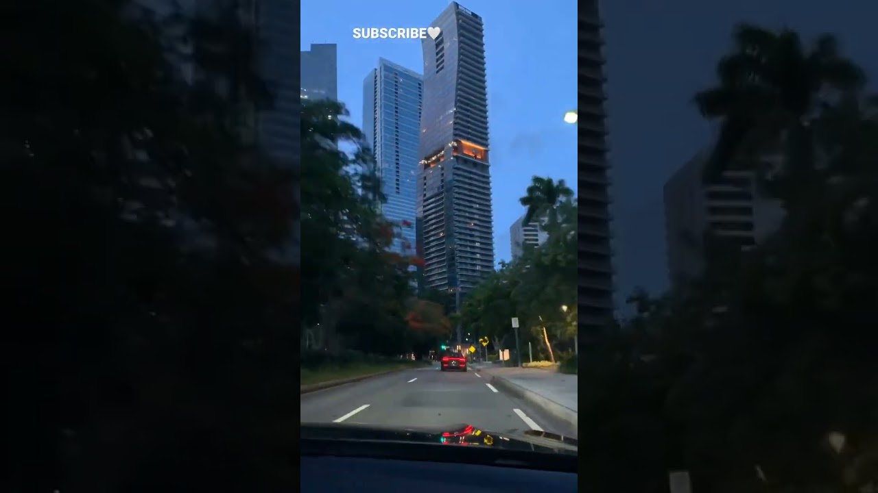 Driving to Brickell 💗 #miami #brickell REALTOR 305-799-1629 Cristy De Toro