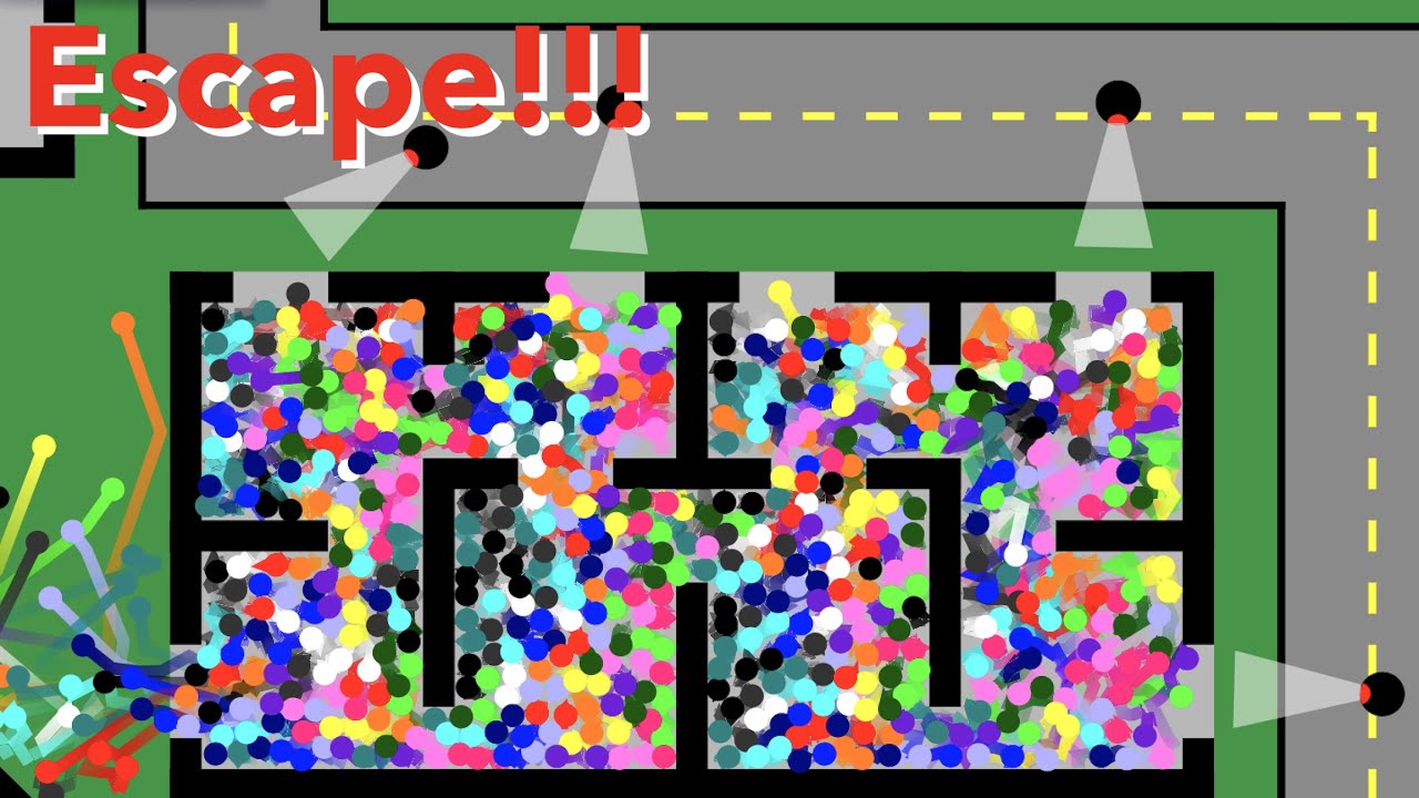 Mega Proliferation + Escape the Seeker - Algodoo Marble Race