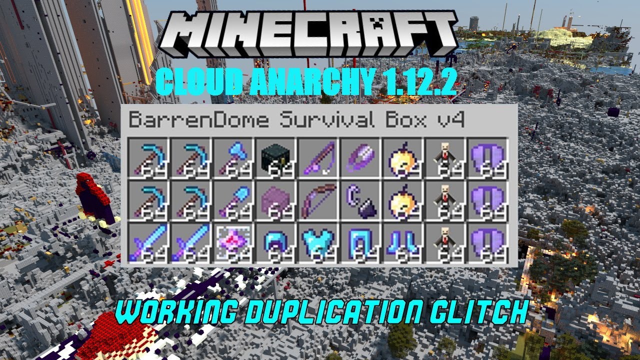 CLOUD ANARCHY MINECRAFT 1.12.2 DUPE WORKING!
