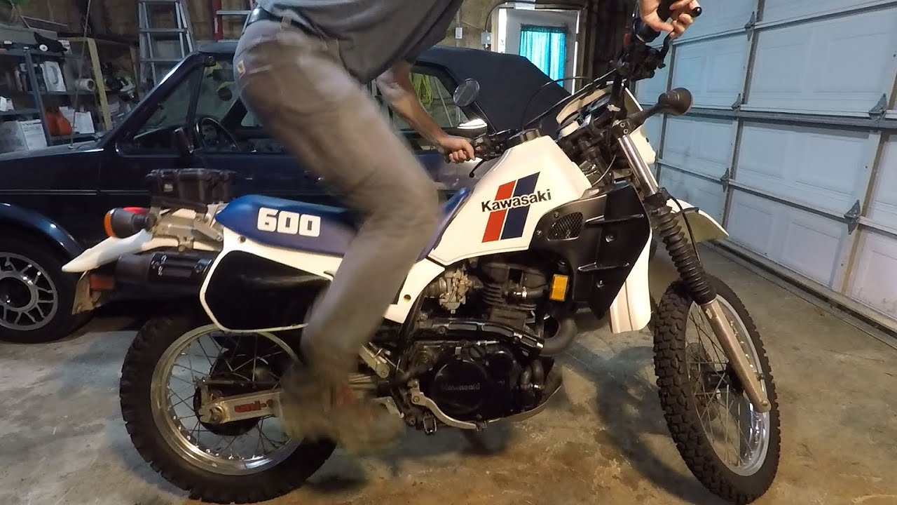 Kawasaki KLR600 cold start technique