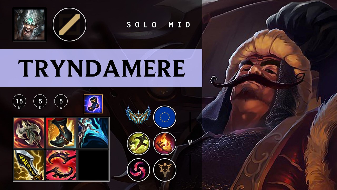 Tryndamere Mid vs Twisted Fate - EUW Challenger Patch 26.04