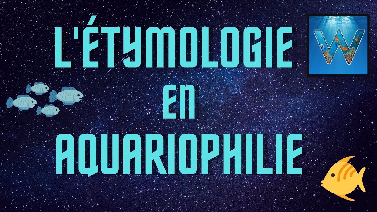 étymologie en aquariophilie