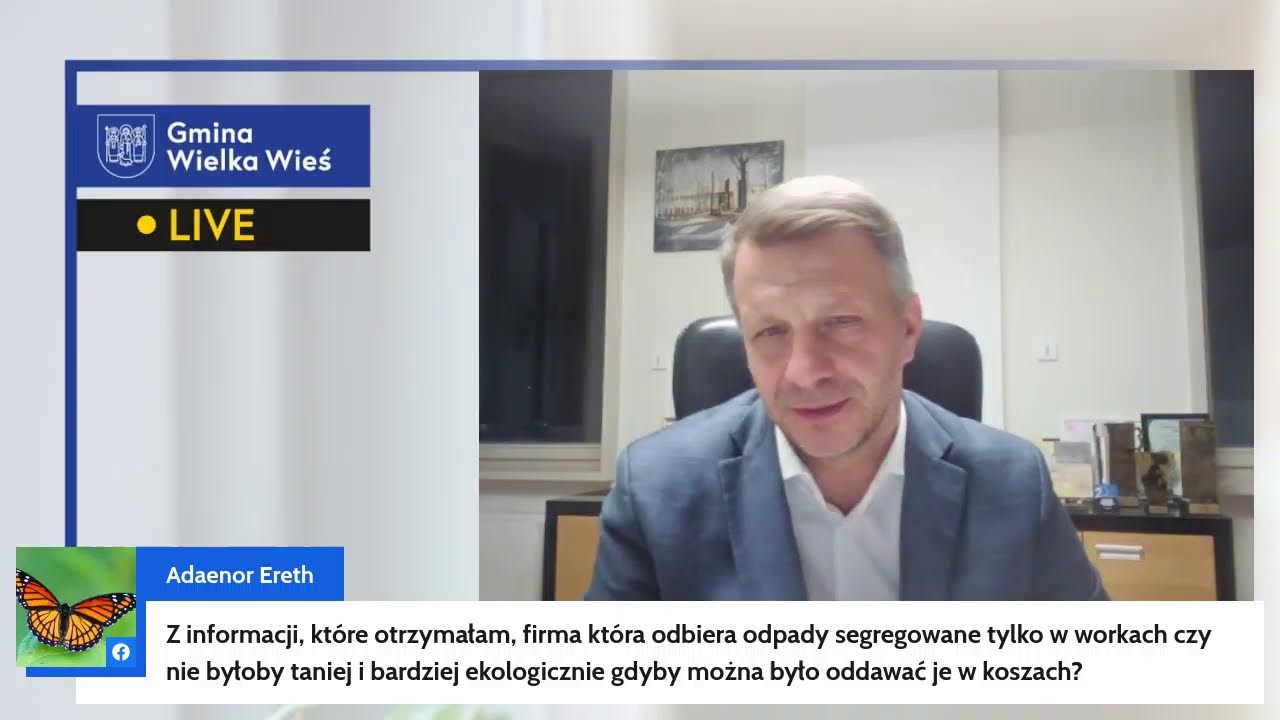 Live z Krzysztofem Wołosem wójtem gminy Wielka Wieś