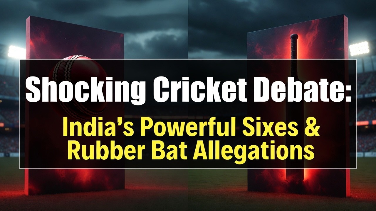 Shocking Cricket Debate: India&rsquo;s Powerful Sixes & Rubber Bat Allegations